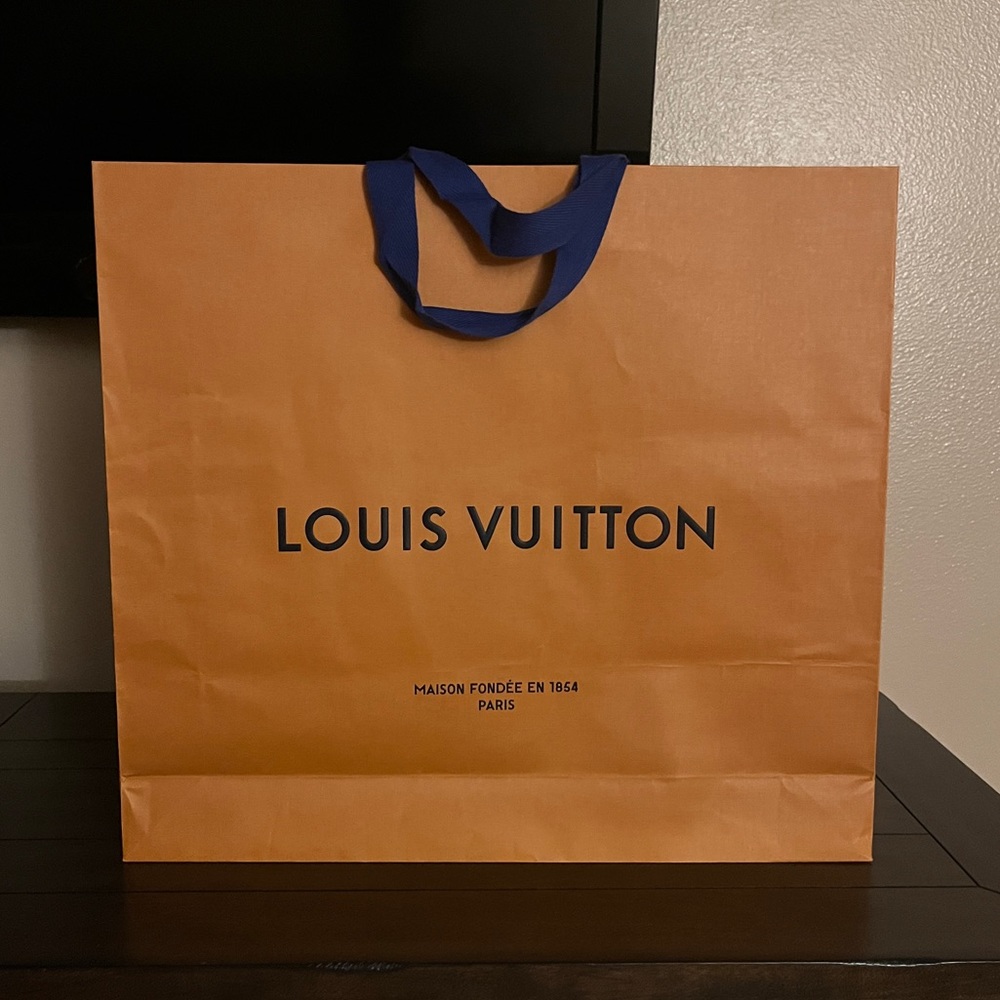 Louis Vuitton Blue and Orange Shopping Bag